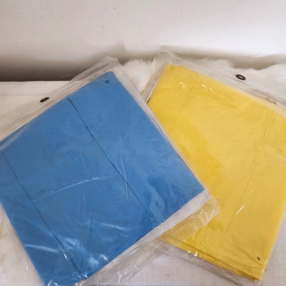 The Wet Set Air Mat Lot Of 2 80s Vintage Inflatable Pool Floaties Yellow Blue